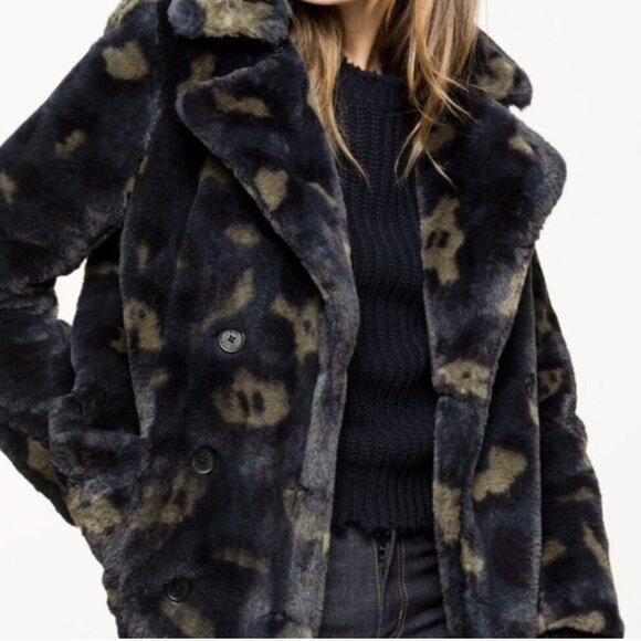 Zadig and Voltaire Teddy faux fur camo xs - Picture 5 of 8